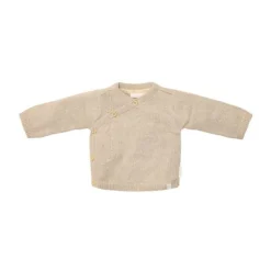 Little Dutch Gebreide Slofjes - Soft Beige Melée