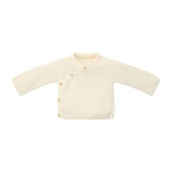Little Dutch Gebreid Overslag Vestje - Maat 44 - Off White