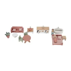 Little Dutch Houten Poppenhuis - Small - Pink