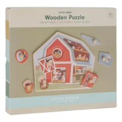 Little Dutch Little Farm Houten Puzzel