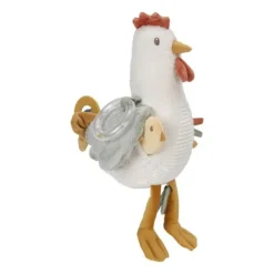 Little Dutch Little Farm Kip Activiteitenknuffel - 25 cm