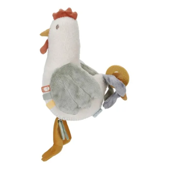Little Dutch Little Farm Kip Activiteitenknuffel - 25 cm