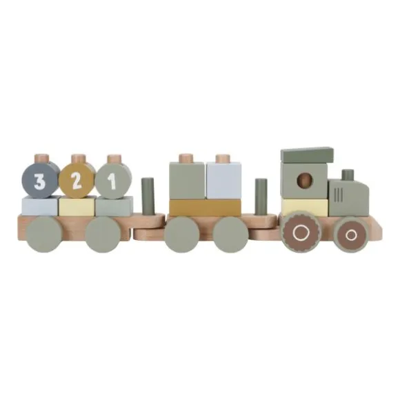 Little Dutch Little Farm Tractor Blokkentrein