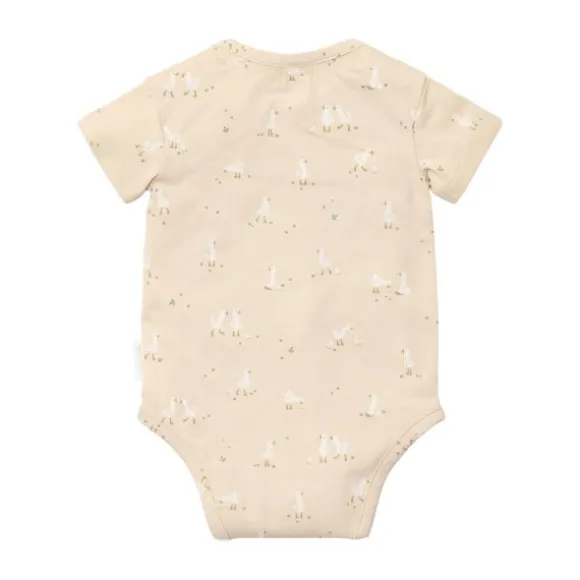 Little Dutch Little Goose Korte Mouw Romper - Maat 44 - Beige