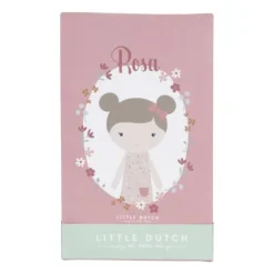 Little Dutch Little Pink Flowers Knuffelpop - Rosa - 50 cm