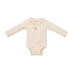 Little Dutch Newborn NOOS Little Farm Romper - lange mouw maat 50 - Sand melee