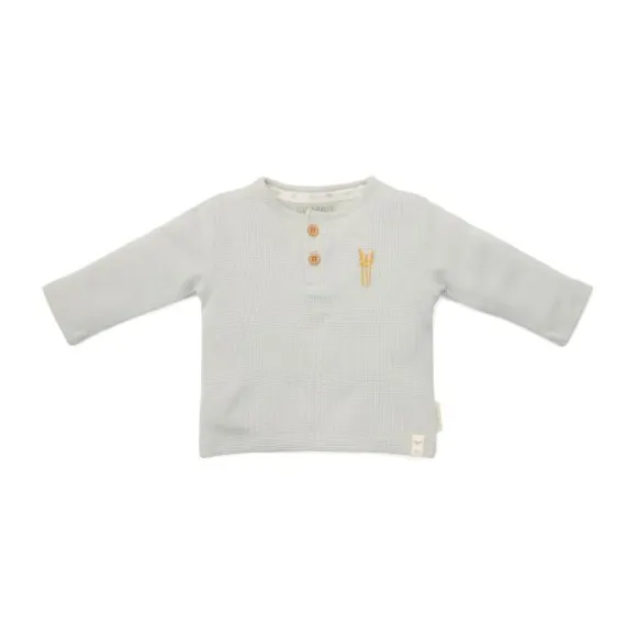 Little Dutch Newborn NOOS Little Farm - T-shirt lange mouw maat 50 - Wafel Soft Green