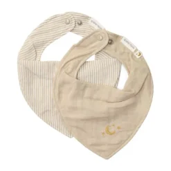 Little Dutch Pure Bandana Slab - Set van 2 - Soft Beige