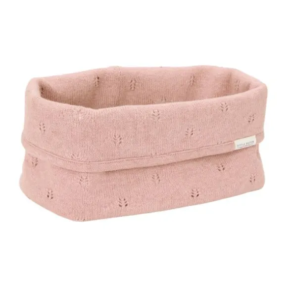 Little Dutch Pure Commodemandje Groot - 25 x 15 x 10 cm - Gebreid - Blossom