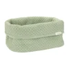 Little Dutch Pure Commodemandje Groot - 25 x 15 x 15 cm - Gebreid - Sage
