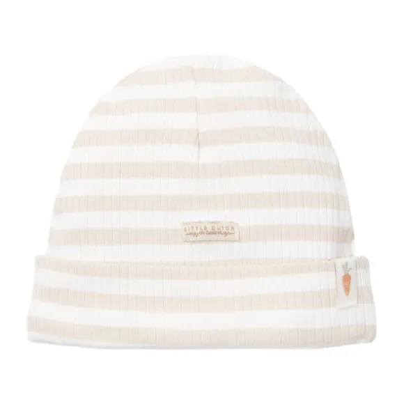 Little Dutch Stripe Babymuts - Mt. 44/56 – Zand/Wit
