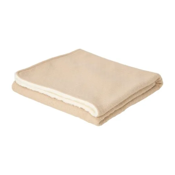 Little Dutch Wiegdeken Gebreid/Fleece - Pure - 70 x 100 cm - Soft Beige