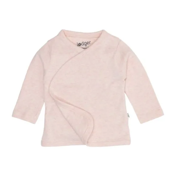 Lodger Melange Overslag Shirt - Maat 50 - Tan