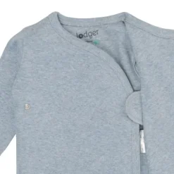 Lodger Melange Overslag Shirt - Maat 50 - Blue Fogg