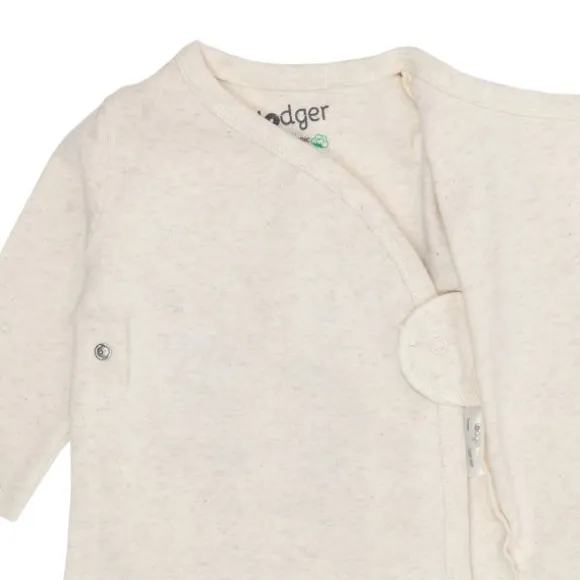 Lodger Melange Overslag Shirt - Maat 50 - Birch