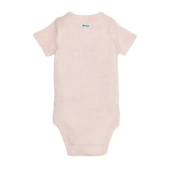Lodger Melange Romper Korte Mouw - Maat 62 - Tan