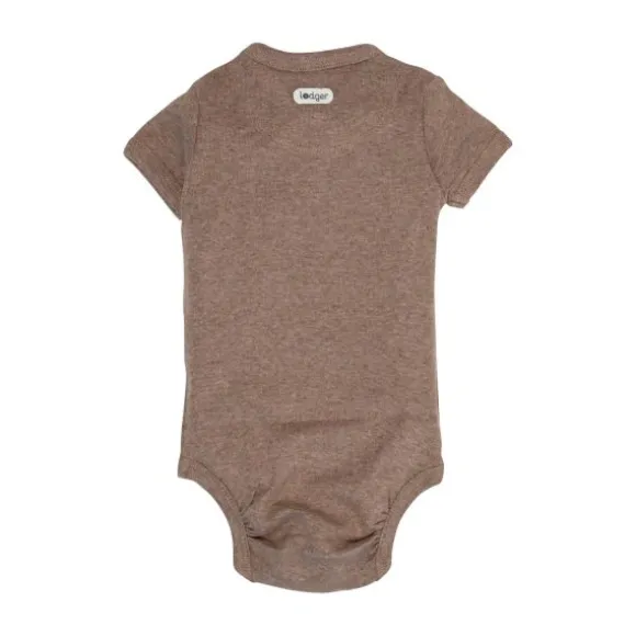 Lodger Melange Romper Korte Mouw - Maat 56 - Buffalo