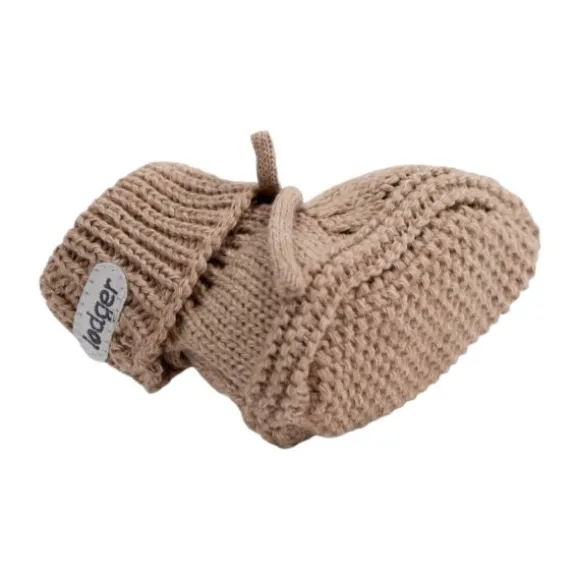 Lodger Slofjes Gebreid Met Kabel - 0-6 mnd - Buffalo