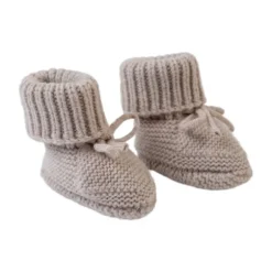 Lodger Slofjes - Merino Wool - Beige - 6-12M