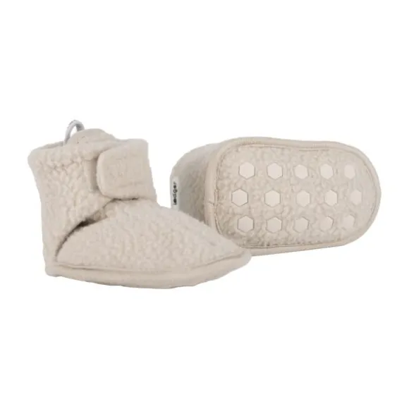 Lodger Slofjes - Teddy Fleece - Birch - 0-3M
