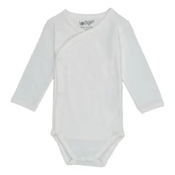 Lodger Solid Overslagromper Lange Mouw - Mt. 50 - Cloud Dancer
