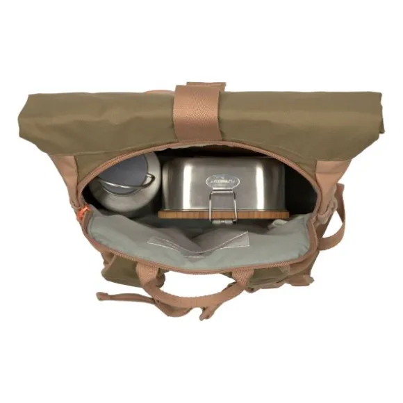 Lässig Rolltop Mini Backpack Nature Hazelnut