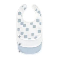 Lässig Slabbetje Newborn 3 Stuks - Happy Fruits - Light Blue