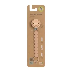 Lässig Tiny Smile Maple Fopspeenhouder - Wood / Silicone