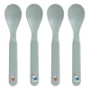 Lässig Tiny Team Dog Lepels - 4 Stuks - PP/Cellulose - Blauw