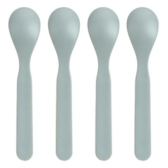 Lässig Tiny Team Dog Lepels - 4 Stuks - PP/Cellulose - Blauw