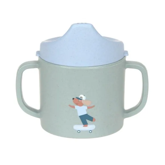Lässig Tiny Team Dog Tuitbeker - PP/Cellulose - Groen/Blauw