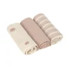 Lässig Tiny Team Swaddle & Burp Doeken - 3 Stuks - 60 x 60 cm - Mushroom