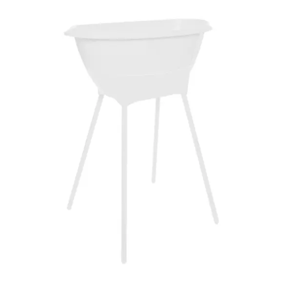 Luma Badje + Badstandaard - Almond/White