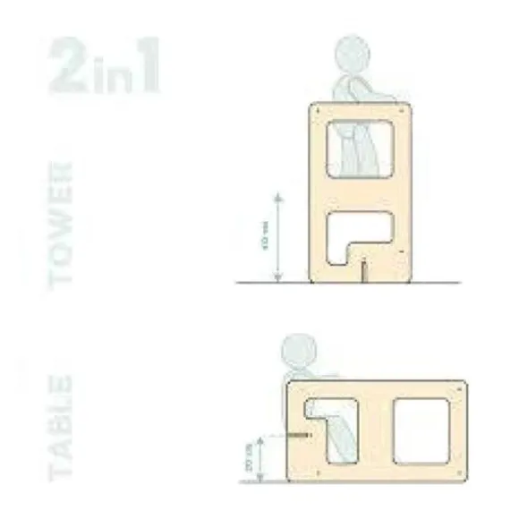 Mamatoyz Kule Flip Leertoren - Hout