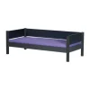 Manis-h Bed Met Uitvalbeveiliging Antraciet 90 x 200 cm