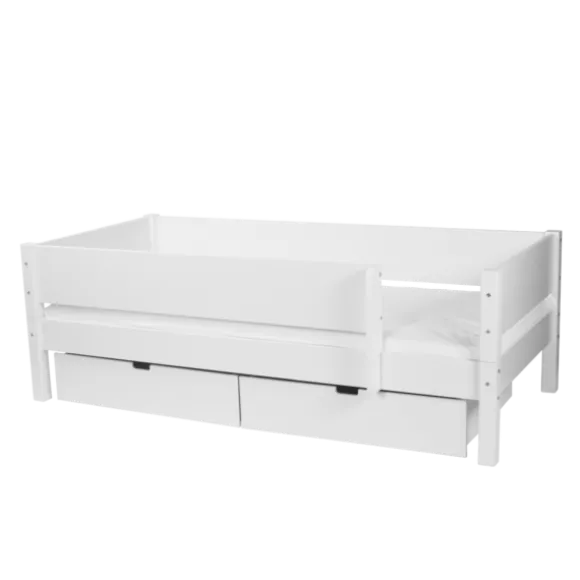 Manis-h Combinatiebed Met Lattenbodem En 2 Lades - MIMER - 90x200 cm