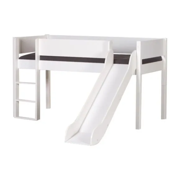 Manis-h Combinatie Halfhoog Bed Met Lattenbodem - LOKE - 90x160 cm