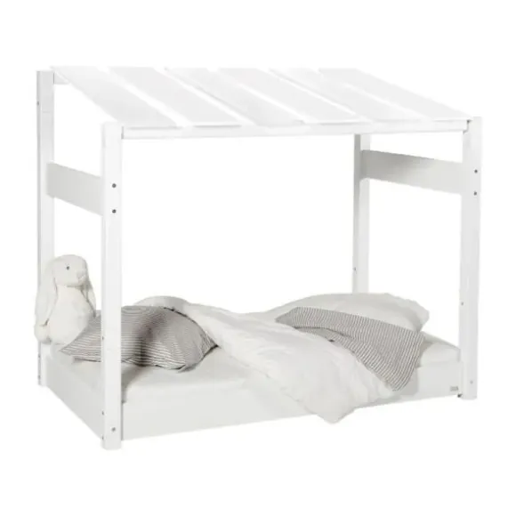 Manis-h Combinatiehuisbed Met Lattenbodem En Dakconstructie - MEDUSA - 90x160 cm