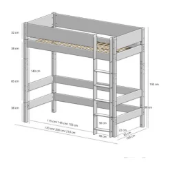 Manis-h GEFION Combi Hoogslaper - 90 x 160 cm