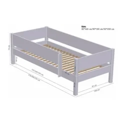 Manis-h SAGA Combinatiehuisbed Met Lattenbodem - 90 x 160 cm