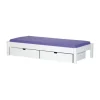 Manis-h ULL Combinatiebed Met Lattenbodem En 2 Lades - 90 x 200 cm