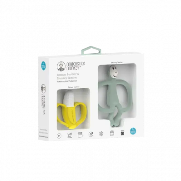Matchstick Monkey Giftset - Banaan & Muntgroen