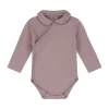 Mats & Merthe Charlotte Romper met Lange Mouwen - Rose - 6 Mnd