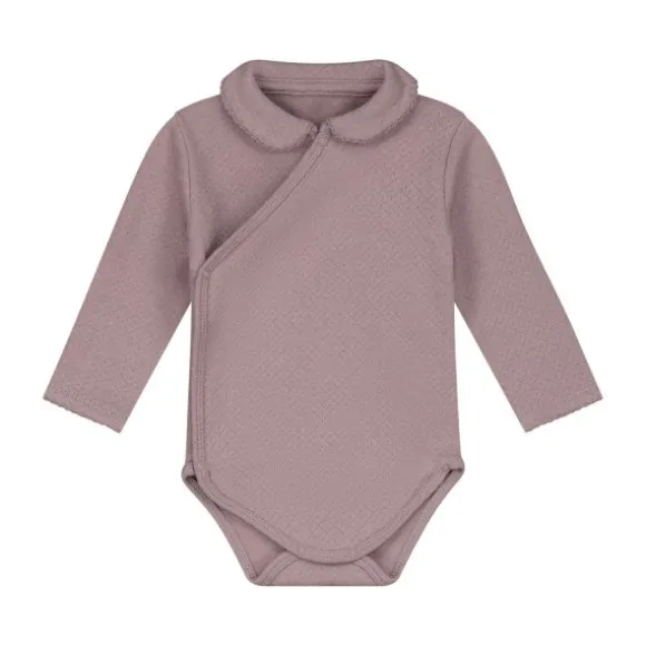 Mats & Merthe Charlotte Romper met Lange Mouwen - Rose - 6 Mnd