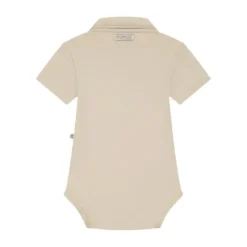 Mats & Merthe Lasse Romper met Korte Mouw - 1 Mnd - Buttermilk