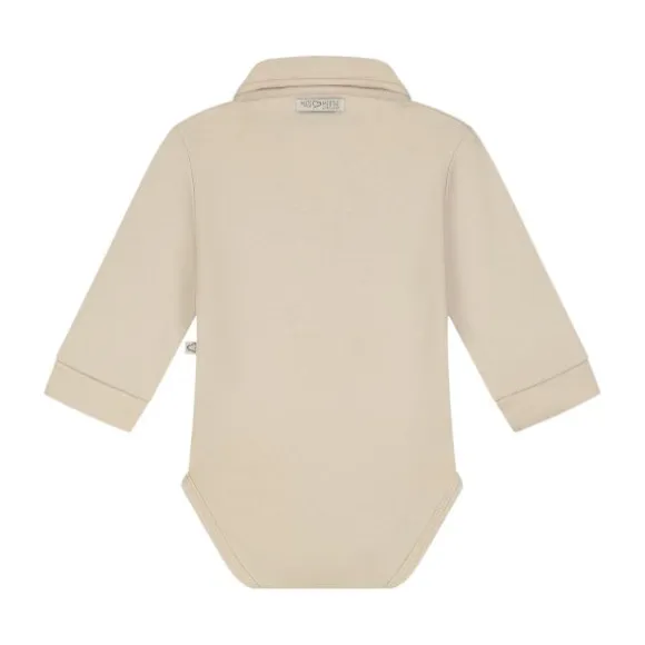 Mats & Merthe Lasse Romper met Lange Mouwen - 6 Mnd - Taupe