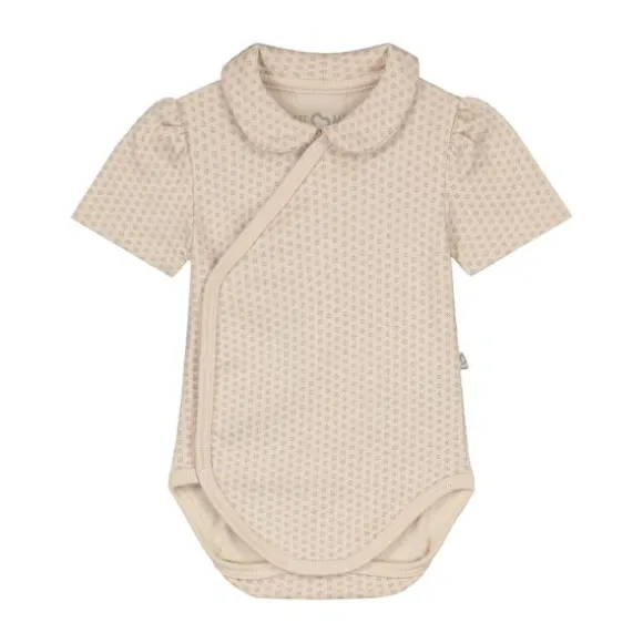 Mats & Merthe Nova Basic Lace Body - Mt. 50/56 - Short Sleeve - Buttermilk Taupe