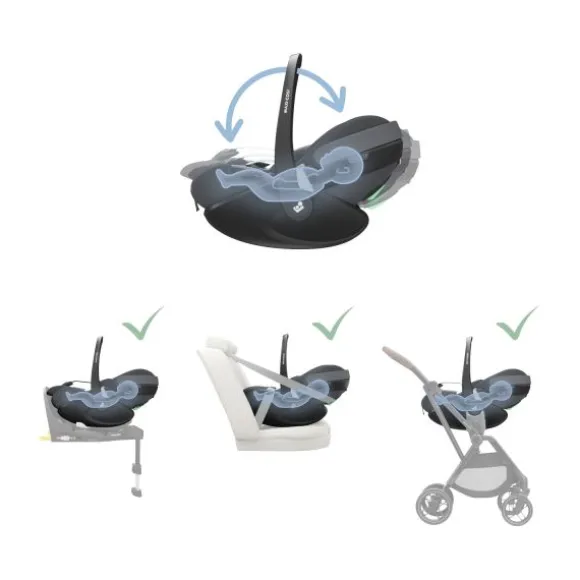 Maxi-Cosi Pebble 360 Pro 2 Autostoeltje - Twillic Graphite