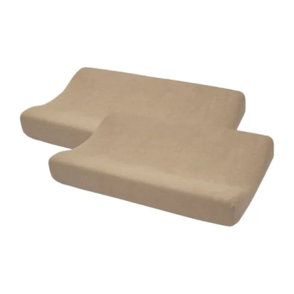 Meyco Aankleedkussenhoes Uni - 2 Stuks - Taupe