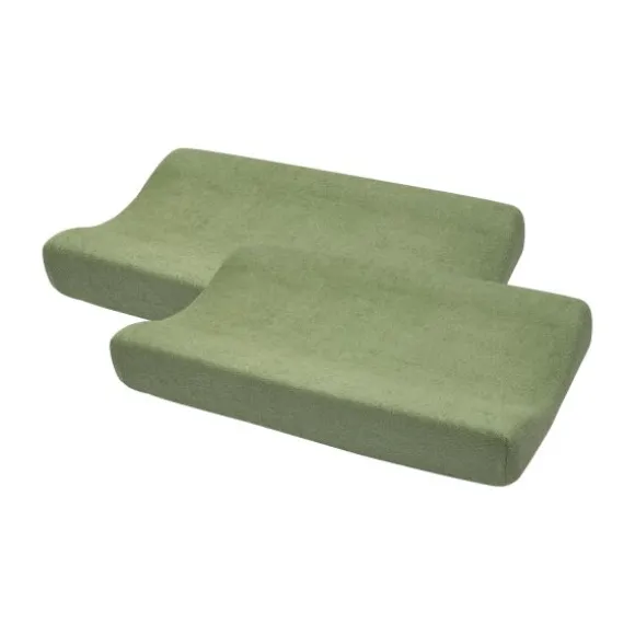 Meyco Aankleedkussenhoes Uni - 2 Stuks - Olive Green